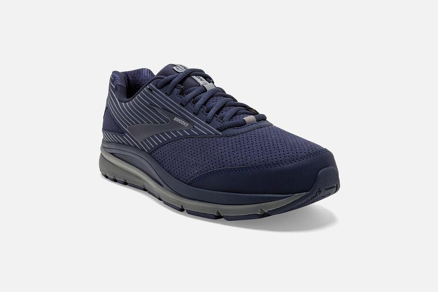 Brooks Sneaker Addiction Walker Suede Ανδρικα Μπλε GR640271